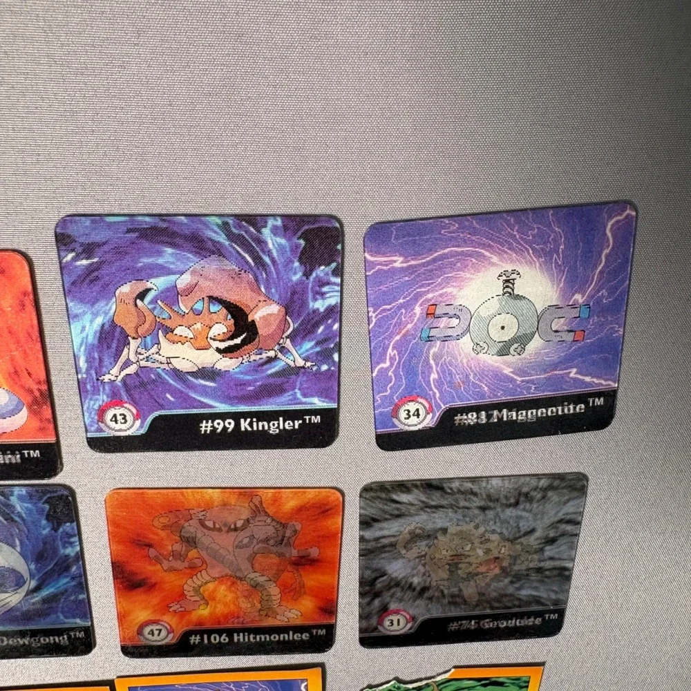 Vintage 1999 Pokemon Artbox Series 1 Sticker Lot Eevee Vaporeon Lenticular 31pc